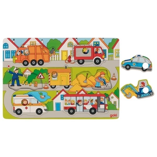 GOKI puzzle en bois - Sur la route