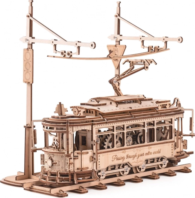 RoboTime 3D houten mechanische puzzel Tram
