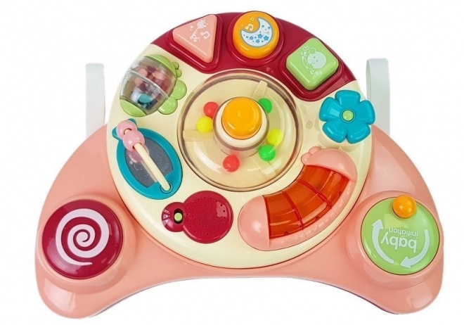 Interaktives Spielzeug für Kinder mit Musik und Tiergeräuschen Rosa