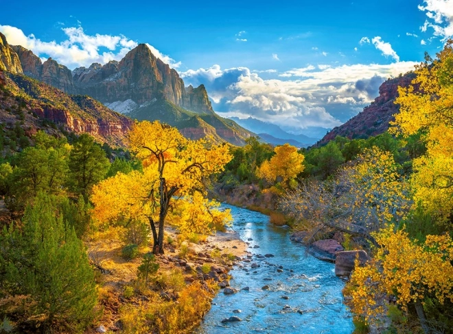 Puzzle 3000 pièces Automne dans les montagnes du parc national de Zion USA