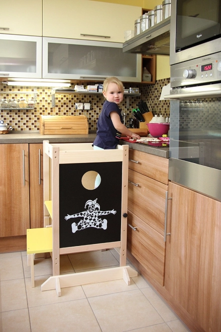 Multifunctionele houten leertoren