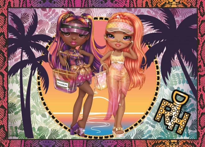 Puzzle 4in1 Modern Dolls Rainbow High