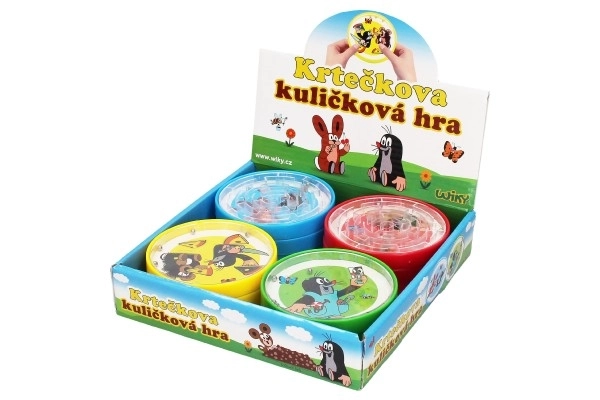 Knikker spel mol klein 9x9x1 cm