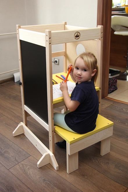 Multifunctionele houten leertoren