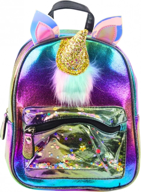 Children's Backpack Rainbow with Unicorn Horn