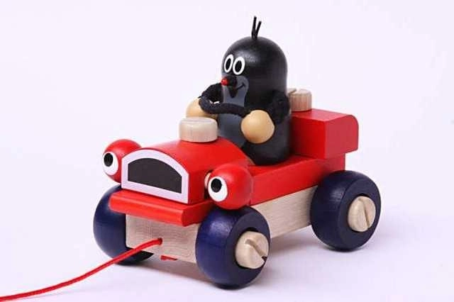 Detoa La Petite Taupe et voiture en bois clignotante