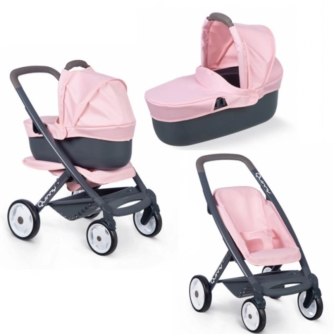 Gecombineerde Maxi Cosi kinderwagen lichtroze voor poppen