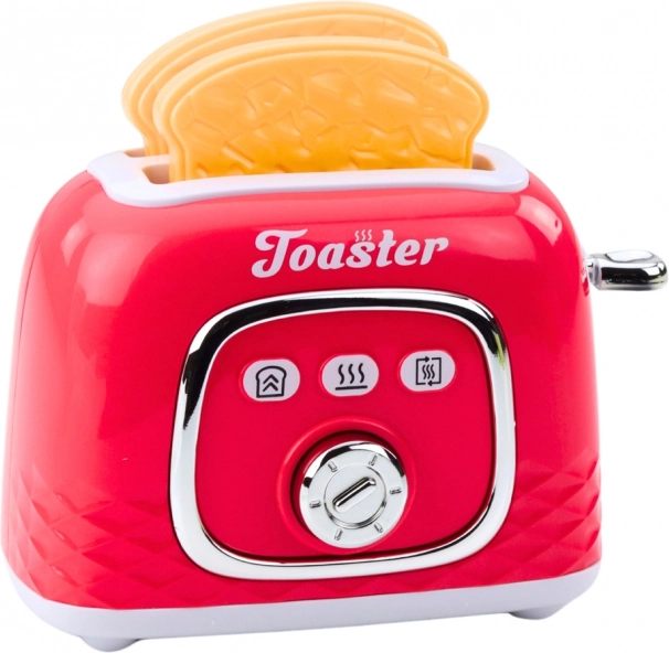 Keukenspeelset: Broodrooster en blender met effecten, roze
