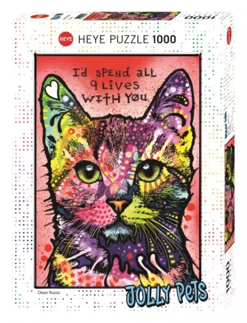 Puzzel Heye Jolly Pets: Negen Levens 1000 stukjes