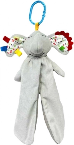 Plush sensory toy elephant Miluš 25 cm