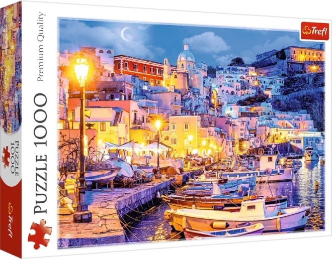 Puzzle 1000 Pieces - Trefl: Island Procida at Night, Italy