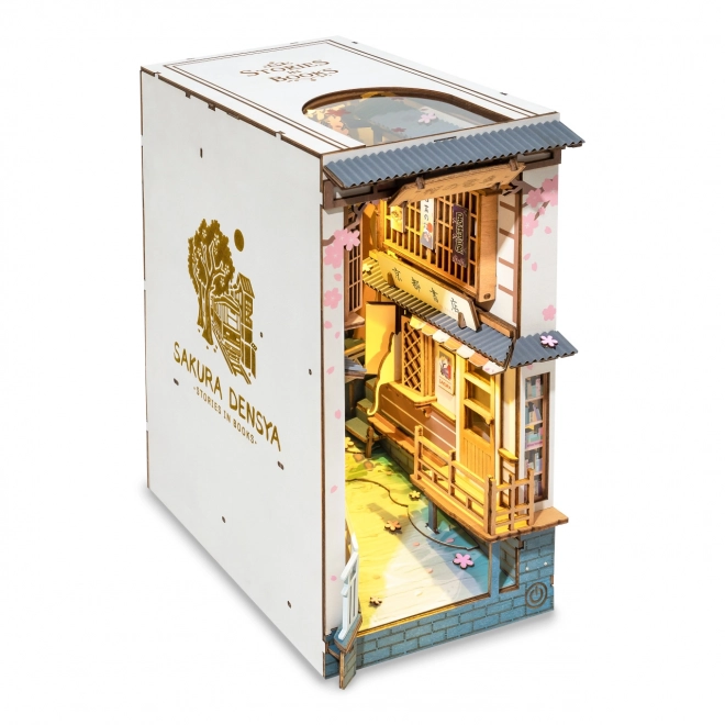 Boekenhouder miniatuur huisje Sakura-Laan