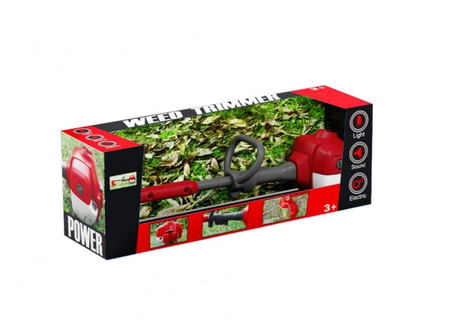 Tondeuse de jardin pour enfants rouge avec effets