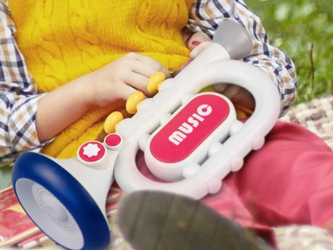Interactieve kindertrompet met drie modi