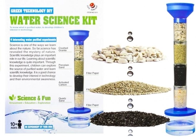 Educatieve set voor waterfiltratie