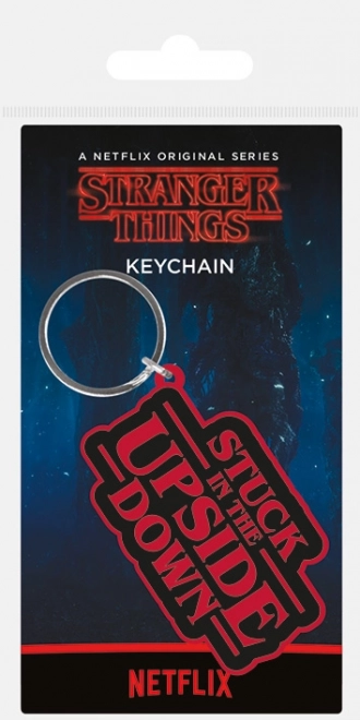 Stranger Things Rubber Keychain – Stuck in the Upside Down