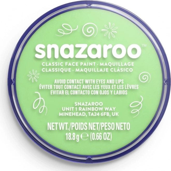 Peinture visage vert clair SNAZAROO 18 ml