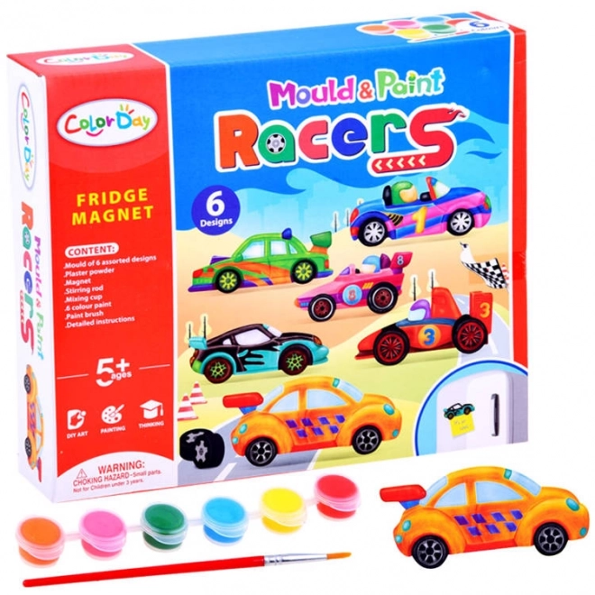 Samkreatieve set met magneten Auto's