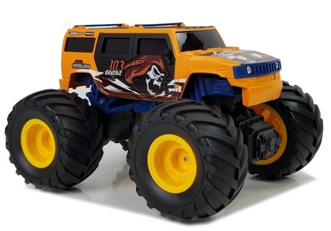 Terrreinwagen met grote wielen Bigfoot op afstandsbediening 2.4G 1:18 geel