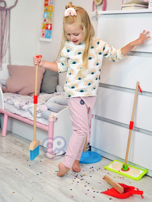 Houten schoonmaakset voor kinderen Tooky Toy