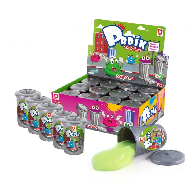 Prdík - pâte pet dans une poubelle