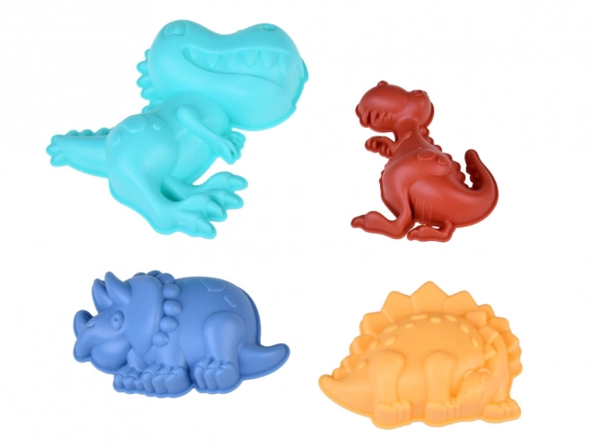 Ensemble de moules dinosaures pour le sable avec seau