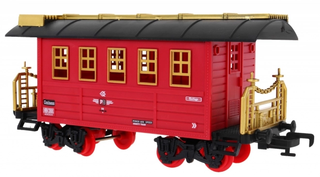 Afstandsbediening Trein met Rails voor Kinderen 3+ Functie Rook + Geluiden Lichten
