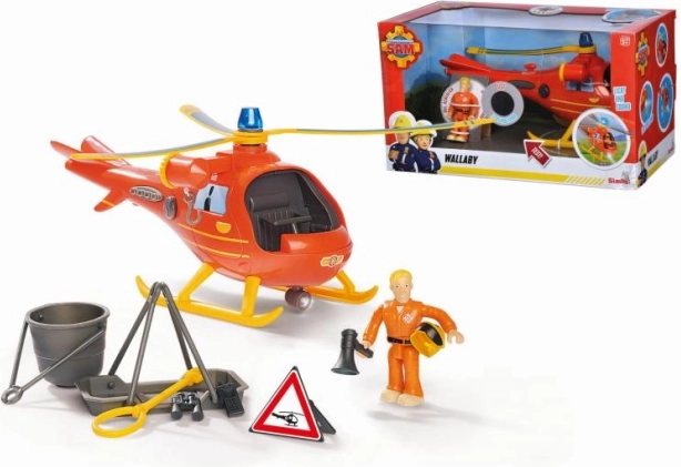 Sam le pompier hélicoptère avec figurine