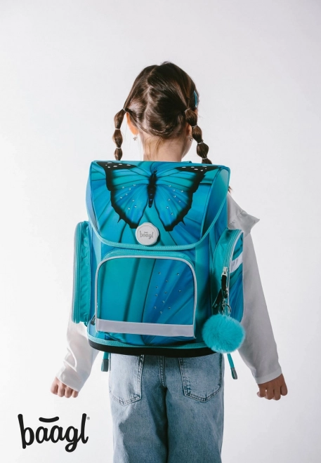 BAAGL SET 3 Ergo Butterfly: schooltas, etui, tasje