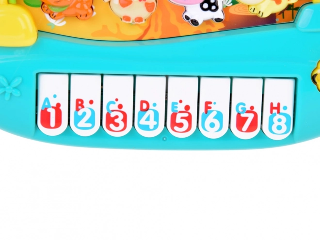Educatieve interactieve pianotoetsenbord met dieren Boerderij ZA5331