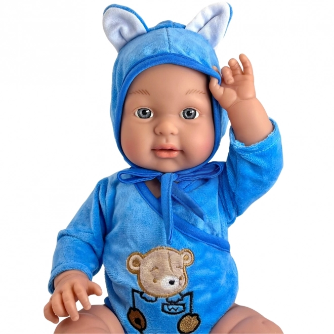 Woopie koninklijke babypop in teddyberenoutfit 46 cm