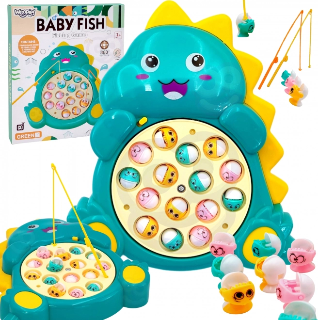 Jeu de pêche WOOPIE – dinosaure vert