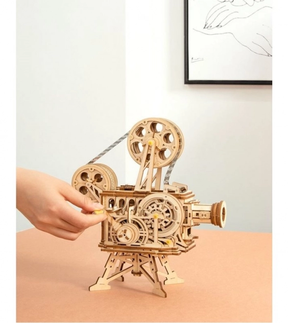 RoboTime 3D houten mechanische puzzel Filmprojector