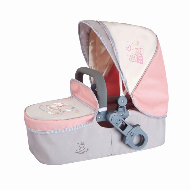 DeCuevas 80586 Poussette Pliable pour Poupées 3 en 1 avec Sac FUNNY 2023 - 70 cm
