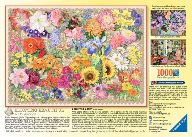 Puzzle 1000 Pieces Blooming Flowers