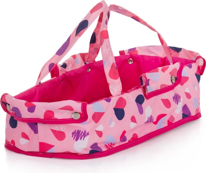 Diepe poppenwagen voor poppen Dora Hearts