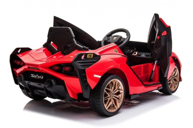 Lamborghini SIAN Kinderauto mit Batterie und Fernbedienung – Rot