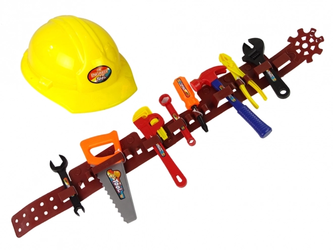 Onderhoudsset Gele riem met gereedschappen Helm Sleutel