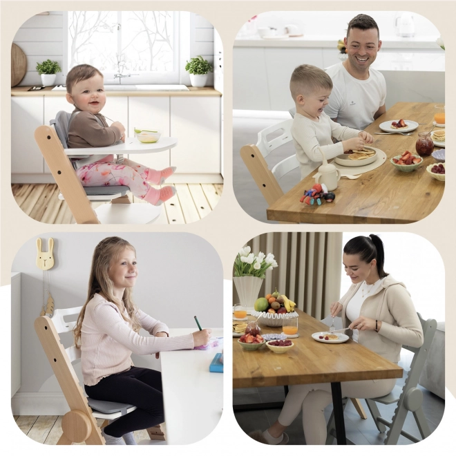 Houten kinderstoel Clipp & Clapp, Zwart