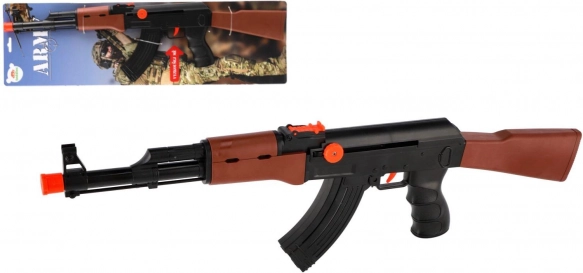 Plastic machinegeweer ARMY 52 cm met opwinding