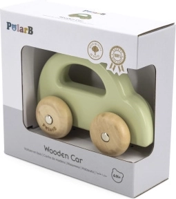 viga polarb houten duwautootje groen