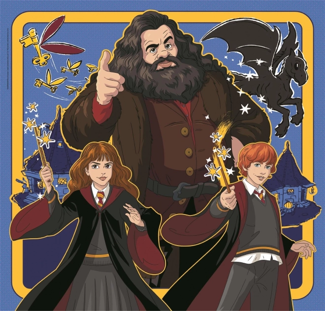 Puzzel Vierkant: Harry Potter, 3x48 stukjes