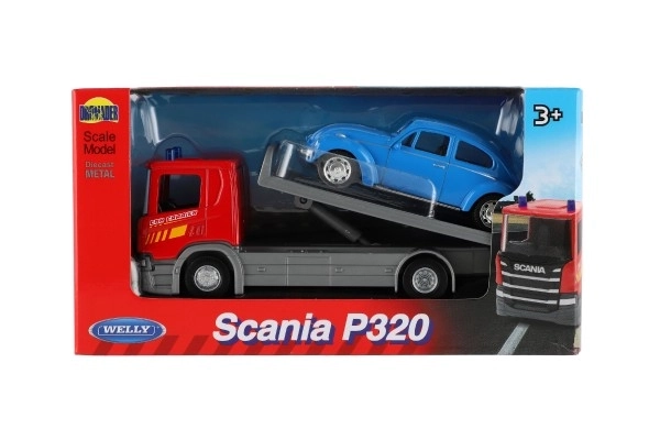 Welly Scania P320 Abschleppwagen und Auto
