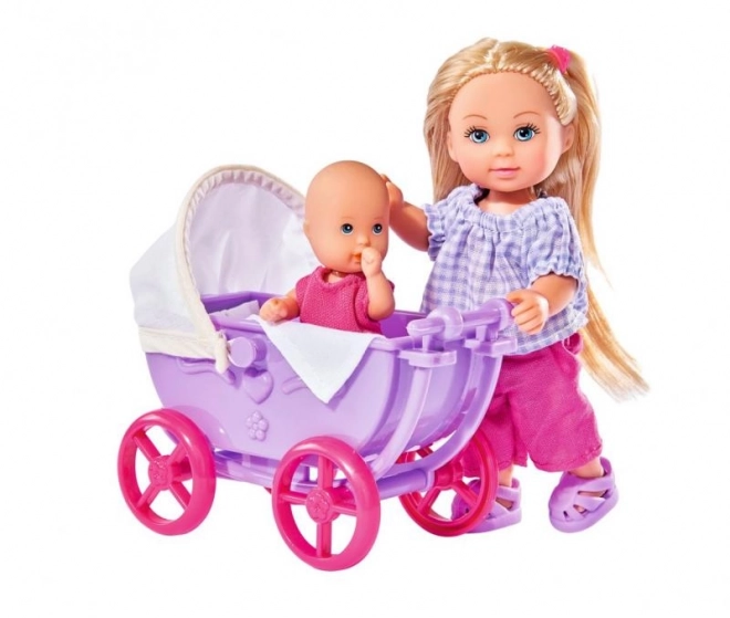 Panenka Evička pop wandel, met kinderwagen, 2 soorten