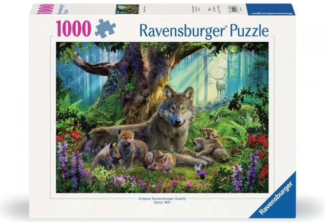 Puzzle Wölfe im Wald 1000 Teile