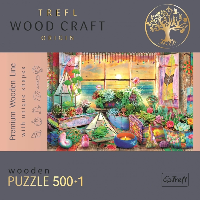 Faltbares Puzzle TREFL Wood Craft Origin Strandhaus 501 Teile