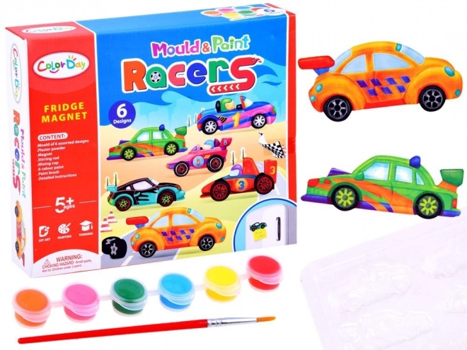 Samkreatieve set met magneten Auto's