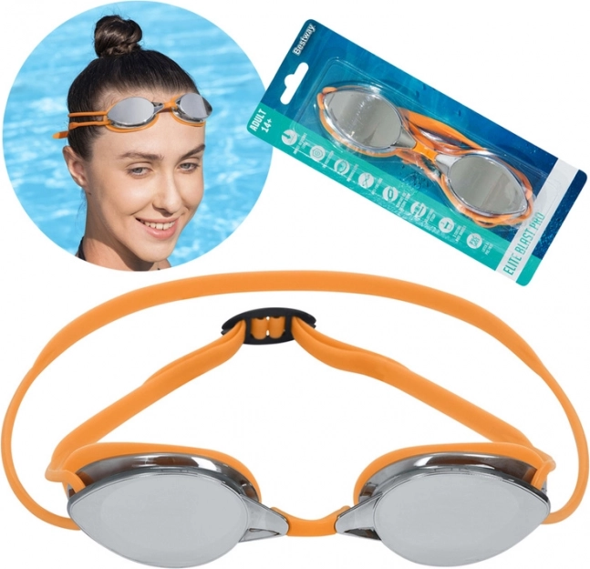 Bestway Elite Blast Pro Swimming Goggles for Adults and Youth – Orange
