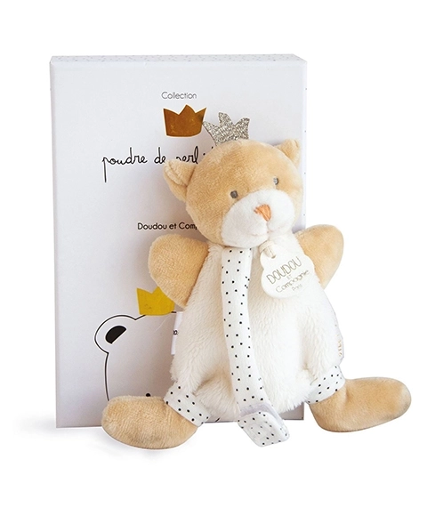 Geschenkset Plüsch-Teddybär mit Schnullerhalter