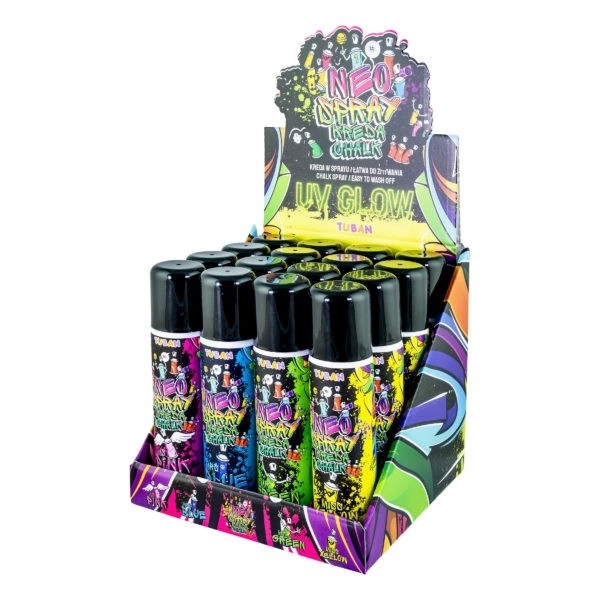 Neo kinderspraykrijt mix 16 stuks